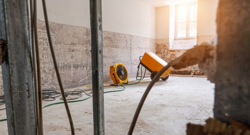 Drying Equipment in Use